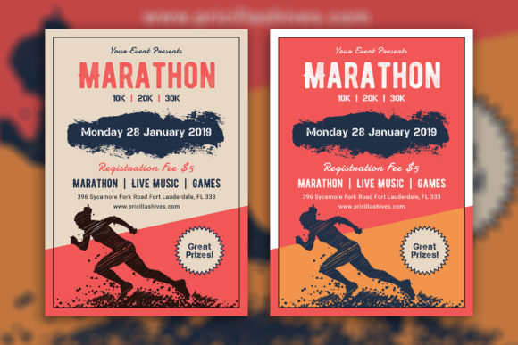 Download Marathon Event Flyer Template - Marathon Collection