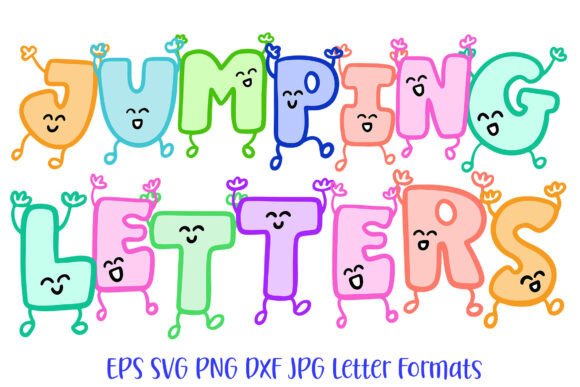 Download Jumping Letters Font Doodle Lettering - Letter Collection