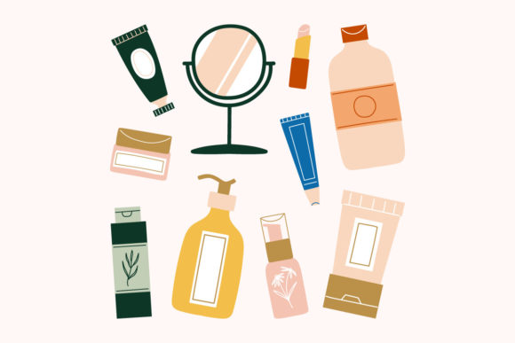 Download Beauty Skincare Face Body Products SVG - Skin Collection