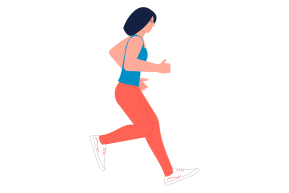 Download Athletic Woman Jogging. Person Training - Jogging Collection