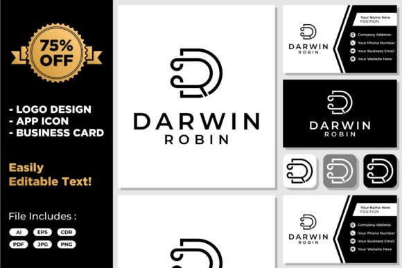 Download Initials Letter RD DR Monogram Modern - Letter Collection
