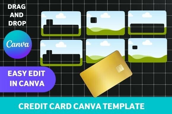 Download Credit Card Skin Canva Template - Skin Collection