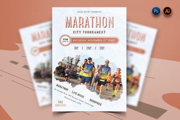 Download Marathon Event Flyer Template - Marathon Collection