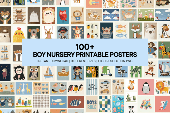 Download Boy Nursery Bright Colorful Wall Art - Colorful Collection