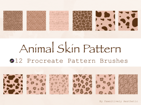Download Animal Skin Pattern Brush for Procreate - Skin Collection