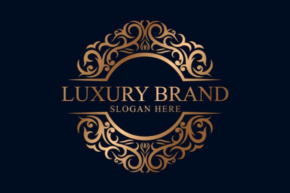 Download Vintage Luxury Brand Ornamental Logo - Ornament Collection