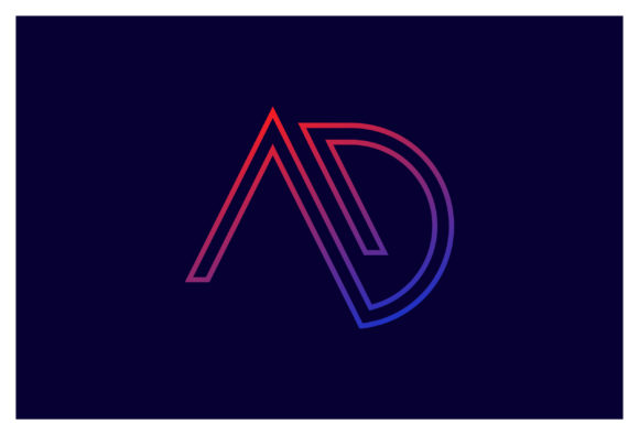 Download AD Initial Letters Business Company Logo - Letter Collection