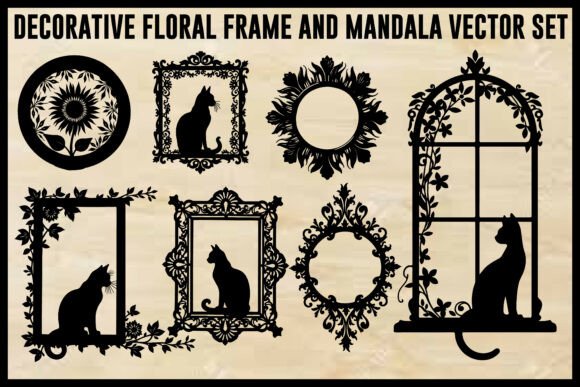Download Vintage Floral Laser Cut Ornamental Fram - Ornament Collection