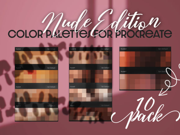 Download Nude Skin Color Palette for Procreate - Premium Bundle