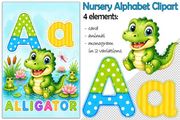 Download Alphabet Clipart Letter a, Alligator PNG - Premium Resources
